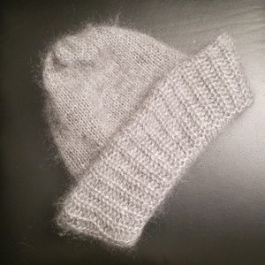 Samuji Gray Chunky Beanie Winter Hat